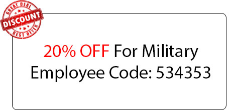 Military Employee 20% OFF - Locksmith at The Colony, TX - The Colony Texas Locksmith